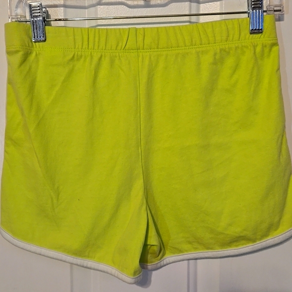 Children's Place, Shorts, Child's Sz XL14, Neon Green, White trim, Elastic Waist - Picture 7 of 7